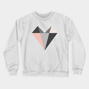 Abstract love stone heart design Crewneck Sweatshirt